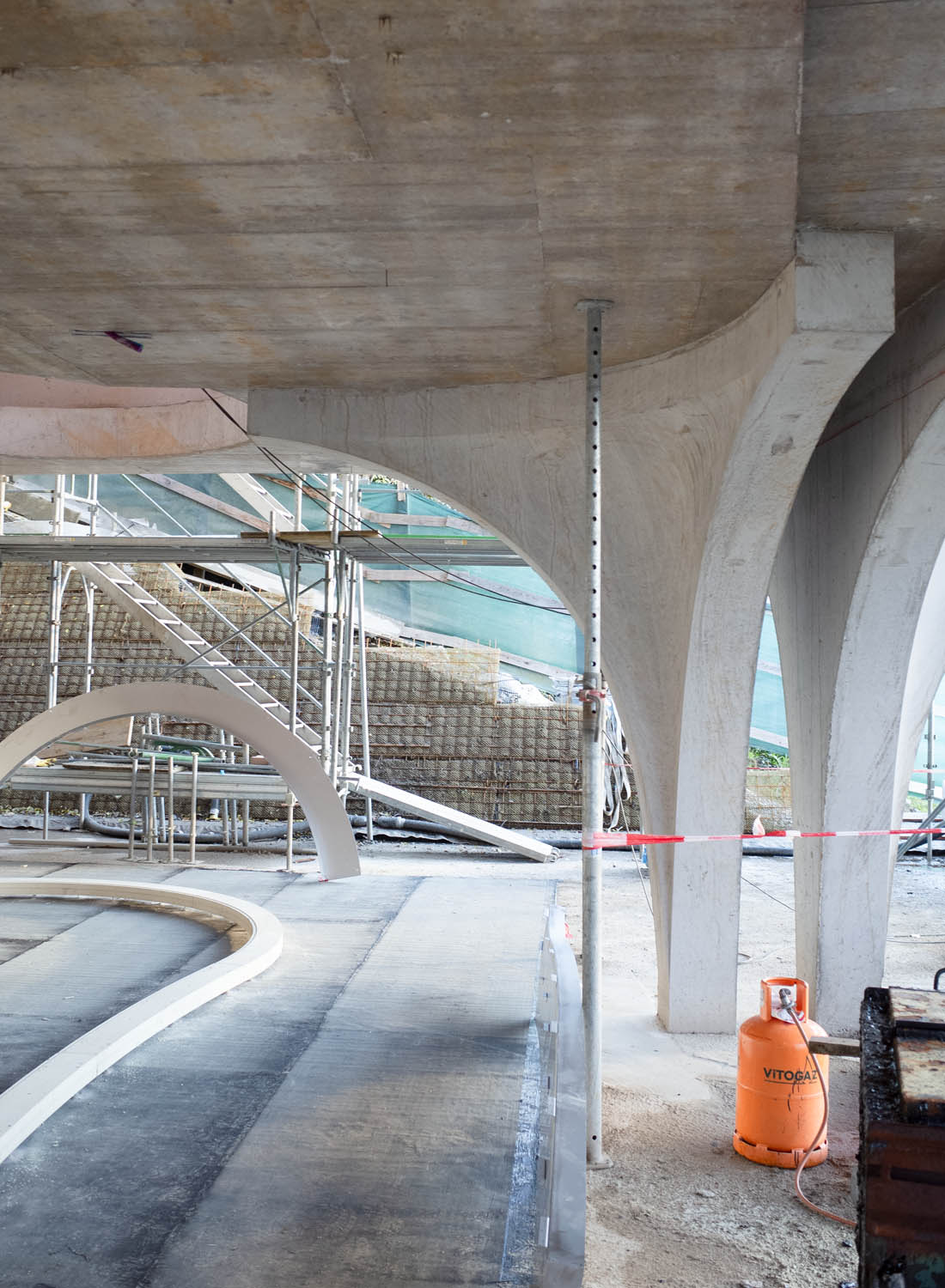 Zu Hause in Zug Architektur Stütze Beton gegossen
